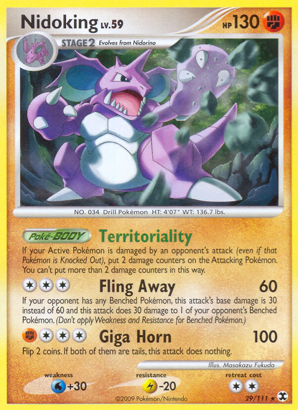 Nidoking (29/111) [Platino: Duelos Secretos]