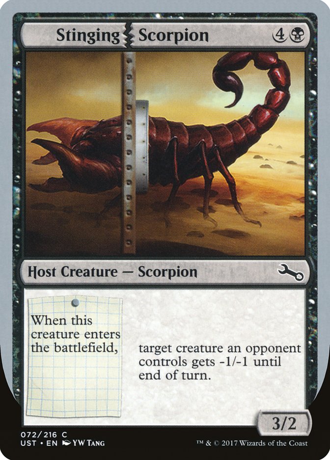 Scorpion piqueur [Instable]