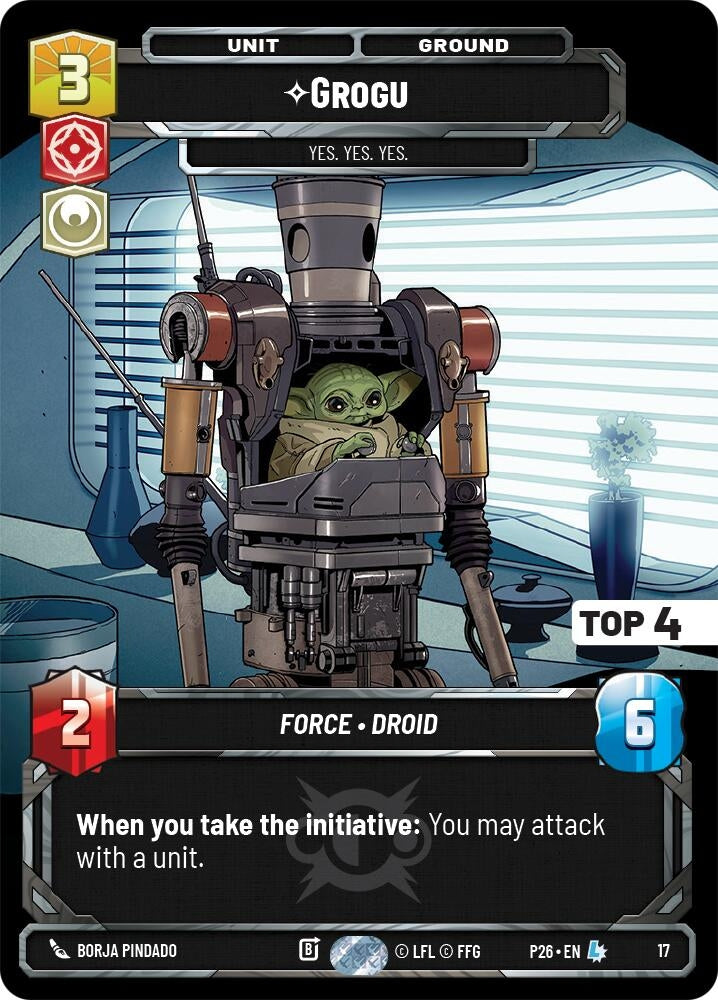 Image for Grogu -  Yes. Yes. Yes. (Top 4) (16) (P26) - Star Wars: Unlimited