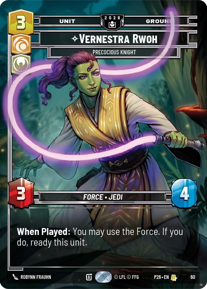 Image for Vernestra Rwoh - Precocious Knight (60) (P26) - Star Wars: Unlimited