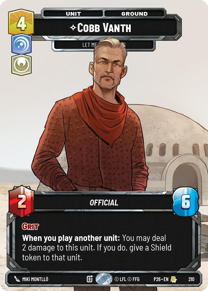 Image for Cobb Vanth - Let Me Handle This (210) (P26) - Star Wars: Unlimited