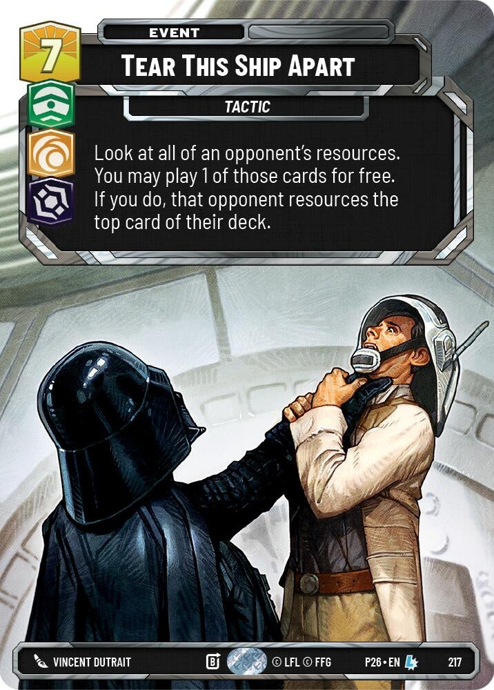 Image for Tear This Ship Apart (Foil) (217) (P26) - Star Wars: Unlimited