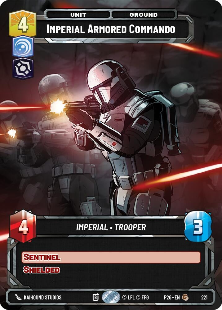 Image for Imperial Armored Commando (Foil) (221) (P26) - Star Wars: Unlimited