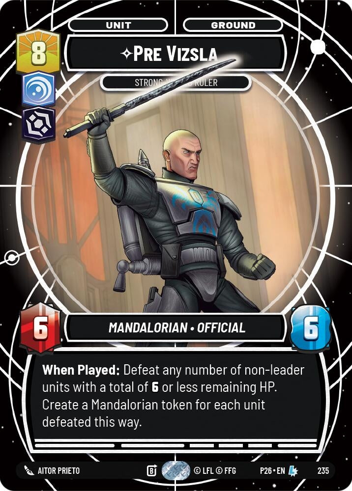 Image for Pre Vizsla - Strong-Willed Ruler (235) (P26) - Star Wars: Unlimited