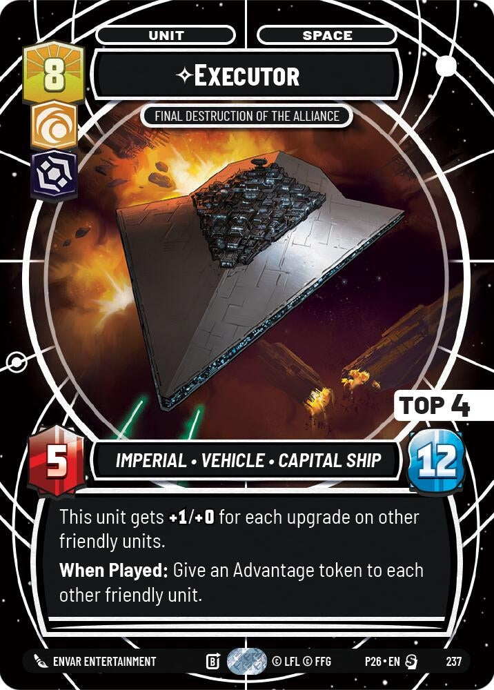 Image for Executor - Final Destruction of the Alliance (Top 4) (237) (P26) - Star Wars: Unlimited