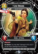 Image for Leia Organa - Vigilant for Danger (Finalist) (238) (P26) - Star Wars: Unlimited