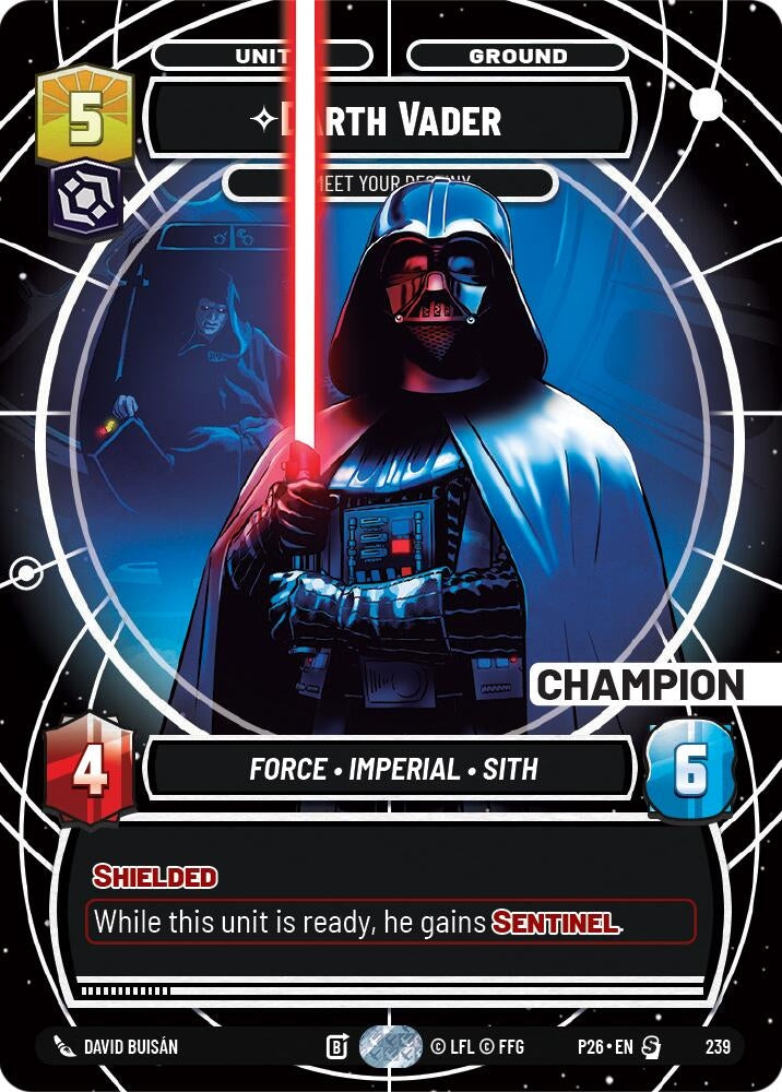 Image for Darth Vader - Meet Your Destiny (Champion) (239) (P26) - Star Wars: Unlimited