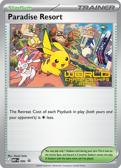 Image for Paradise Resort - 092 (World Championships 2026) (092) (MEP) - Pokemon