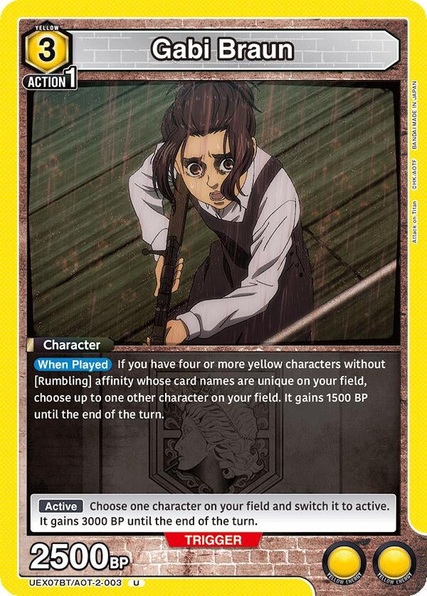 Image for Gabi Braun (003) (UEX07BT/AOT-2-003) (UEX07BT) - Union Arena