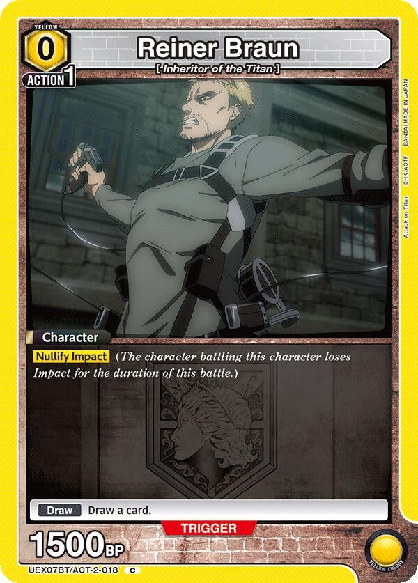 Image for Reiner Braun (UEX07BT/AOT-2-018) (UEX07BT) - Union Arena
