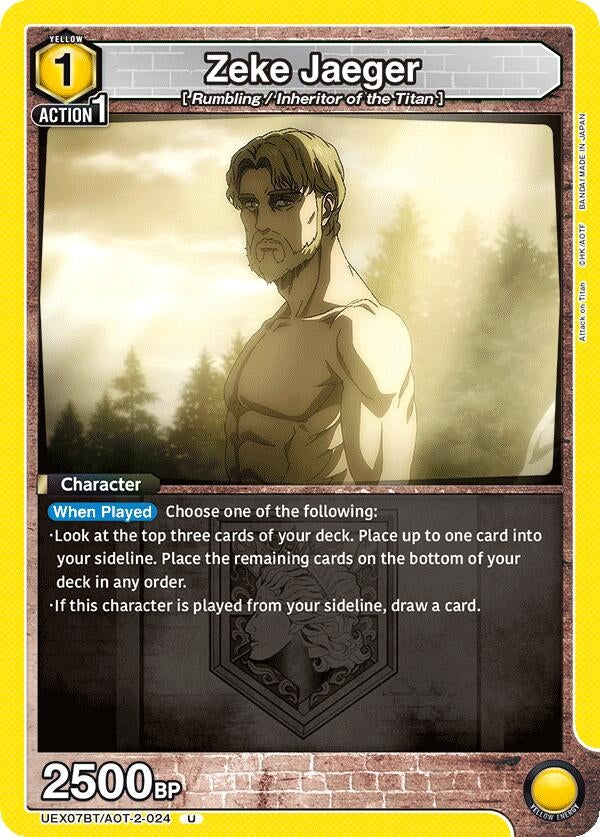 Image for Zeke Jaeger (024) (UEX07BT/AOT-2-024) (UEX07BT) - Union Arena