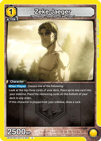 Image for Zeke Jaeger (024) (UEX07BT/AOT-2-024) (UEX07BT) - Union Arena