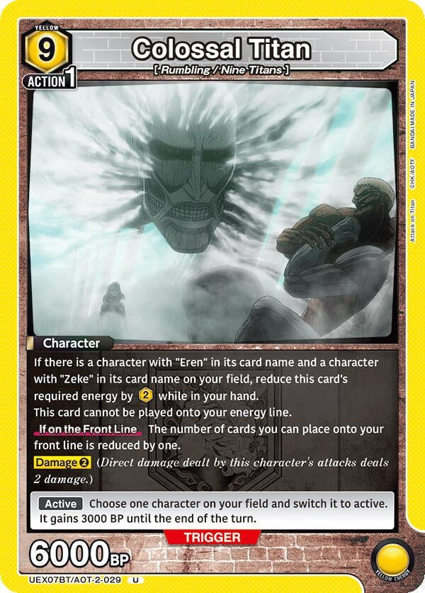 Image for Colossal Titan (UEX07BT/AOT-2-029) (UEX07BT) - Union Arena