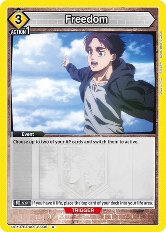 Image for Freedom (UEX07BT/AOT-2-035) (UEX07BT) - Union Arena