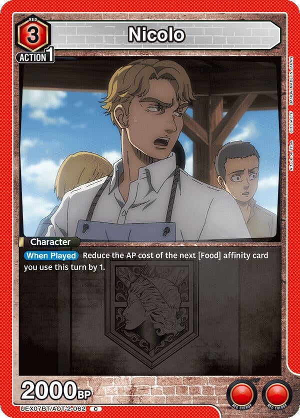 Image for Nicolo (UEX07BT/AOT-2-062) (UEX07BT) - Union Arena