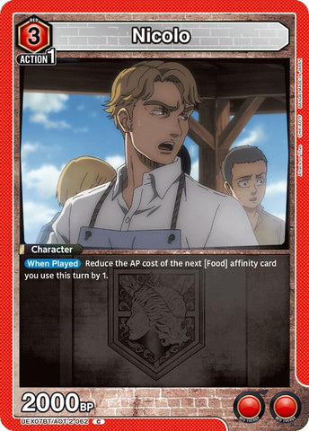 Image for Nicolo (UEX07BT/AOT-2-062) (UEX07BT) - Union Arena