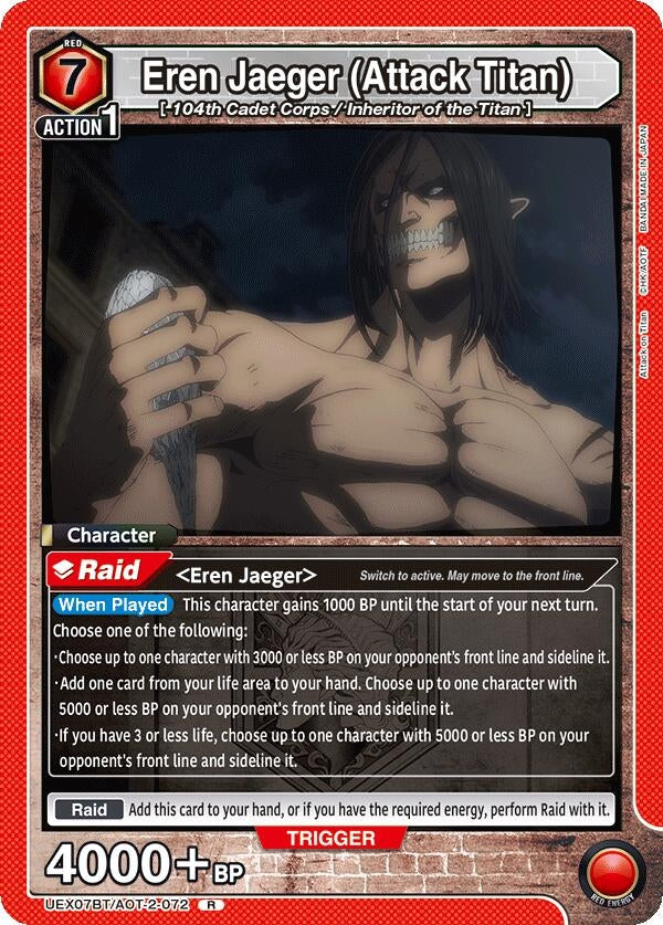 Image for Eren Jaeger (Attack Titan) (UEX07BT/AOT-2-072) (UEX07BT) - Union Arena