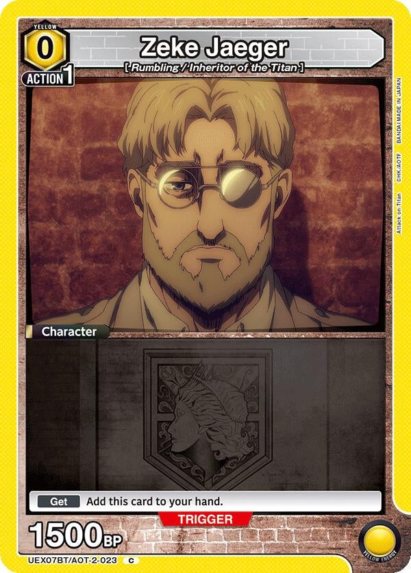 Image for Zeke Jaeger (023) (Box Topper Foil) (UEX07BT/AOT-2-023) (UEX07BT) - Union Arena