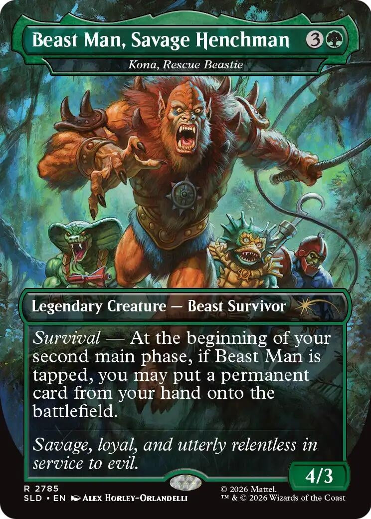 Image for Beast Man, Savage Henchman - Kona, Rescue Beastie (2785) (SLD) - Magic: The Gathering