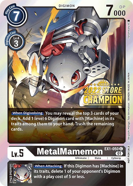 MetalMamemon [EX1-050] (Campeón de Tienda 2022) [Promocionales Colección Clásica]