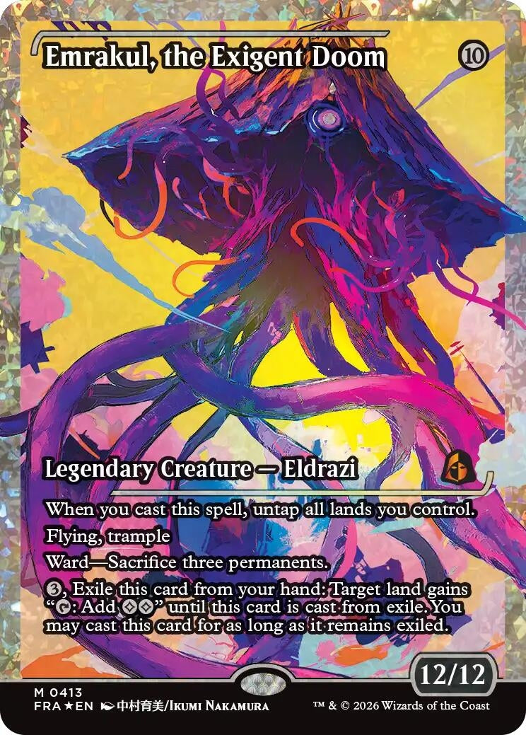 Image for Emrakul, the Exigent Doom (Showcase) (Fracture Foil) (413) (FRA) - Magic: The Gathering