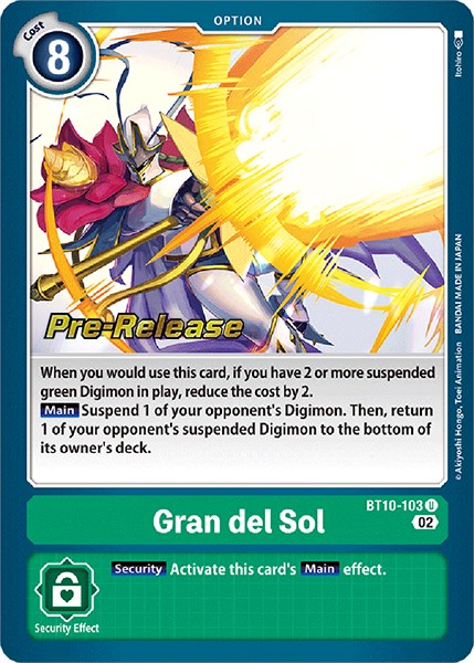 Gran del Sol [BT10-103] [Cartas de pre-lanzamiento Xros Encounter]