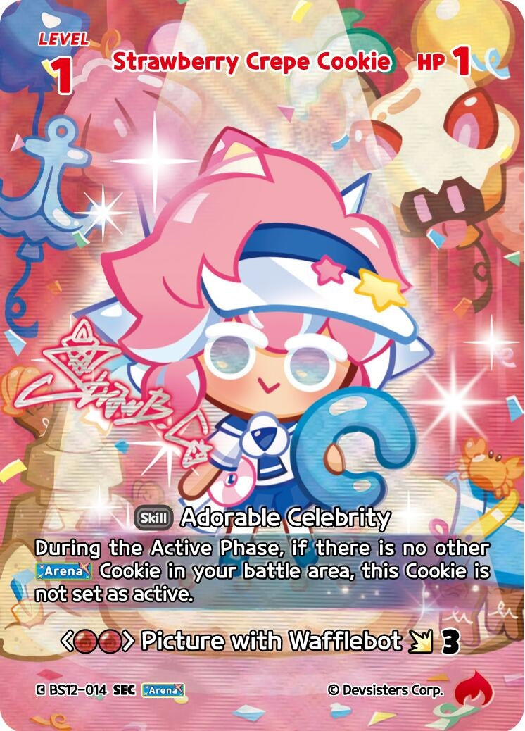 Image for Strawberry Crepe Cookie (SEC) (BS12-014) (BS12) - CookieRun: Braverse TCG
