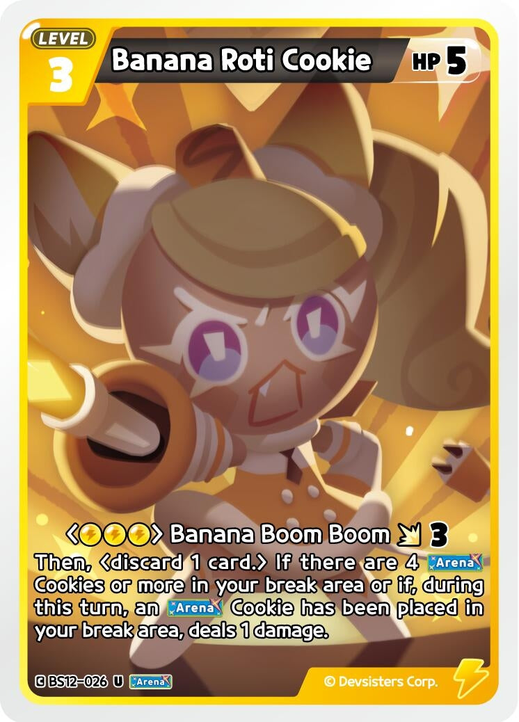 Image for Banana Roti Cookie (BS12-026) (BS12) - CookieRun: Braverse TCG