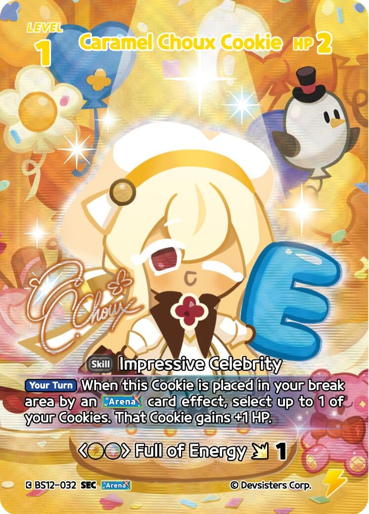 Image for Caramel Choux Cookie (SEC) (BS12-032) (BS12) - CookieRun: Braverse TCG