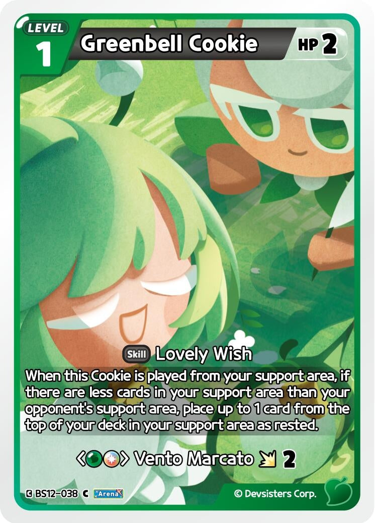 Image for Greenbell Cookie (BS12-038) (BS12) - CookieRun: Braverse TCG