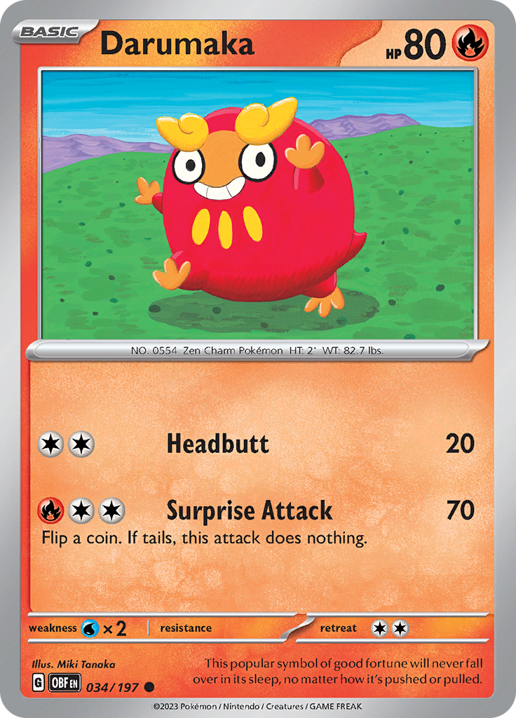 Darumaka (034/197) [Écarlate et Violet : Flammes Obsidiennes]