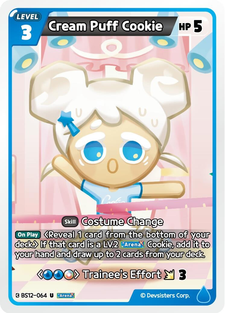 Image for Cream Puff Cookie (BS12-064) (BS12) - CookieRun: Braverse TCG