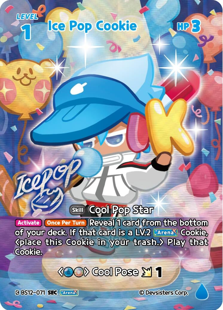 Image for Ice Pop Cookie (SEC) (BS12-071) (BS12) - CookieRun: Braverse TCG