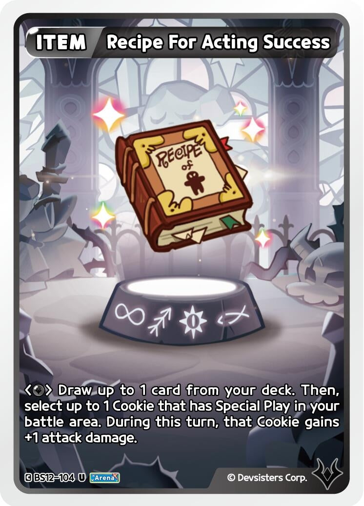 Image for Recipe For Acting Success (BS12-104) (BS12) - CookieRun: Braverse TCG