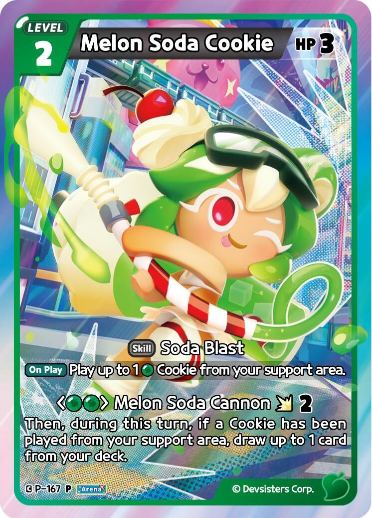 Image for Melon Soda Cookie (P-167) (P) - CookieRun: Braverse TCG
