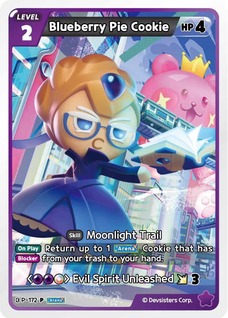 Image for Blueberry Pie Cookie (P-172) (P) - CookieRun: Braverse TCG