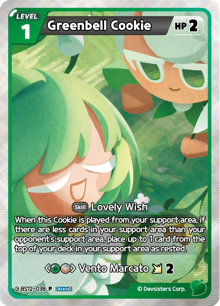 Image for Greenbell Cookie (BS12-038) (P) - CookieRun: Braverse TCG