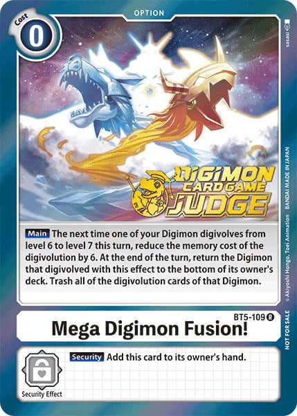 ¡Fusión Mega Digimon! [BT5-109] (Paquete de Juez 1) [Promociones de Batalla de Omni]
