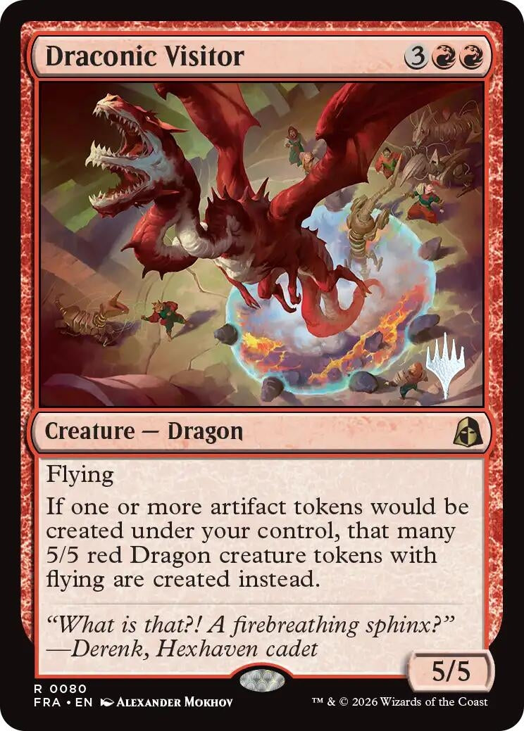 Image for Draconic Visitor (80) (PPFRA) - Magic: The Gathering