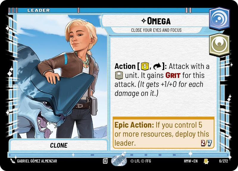 Image for Omega - Close Your Eyes and Focus (6/272) (HMW) - Star Wars: Unlimited