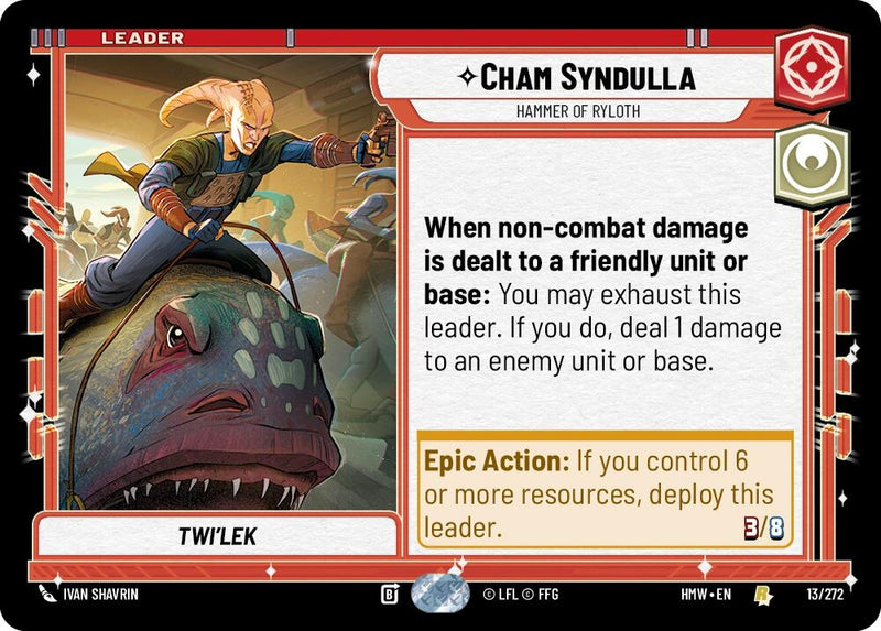 Image for Cham Syndulla - Hammer of Ryloth (13/272) (HMW) - Star Wars: Unlimited