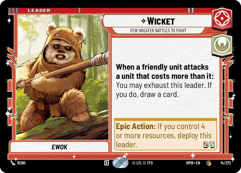 Image for Wicket - Few Greater Battles to Fight (14/272) (HMW) - Star Wars: Unlimited