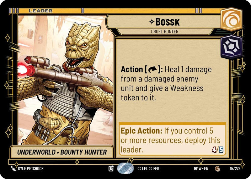 Image for Bossk - Cruel Hunter (15/272) (HMW) - Star Wars: Unlimited