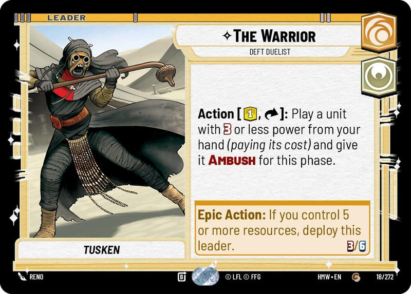 Image for The Warrior - Deft Duelist (18/272) (HMW) - Star Wars: Unlimited