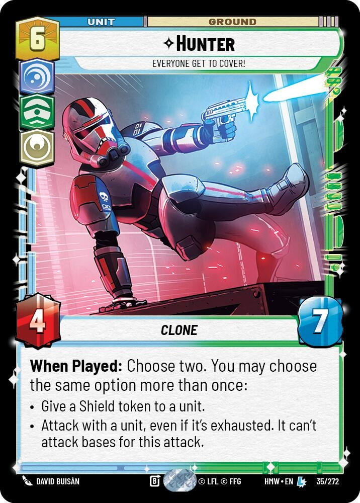 Image for Hunter - Everyone Get to Cover! (35/272) (HMW) - Star Wars: Unlimited