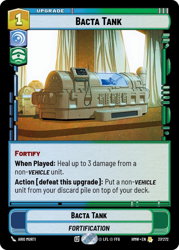 Image for Bacta Tank (37/272) (HMW) - Star Wars: Unlimited