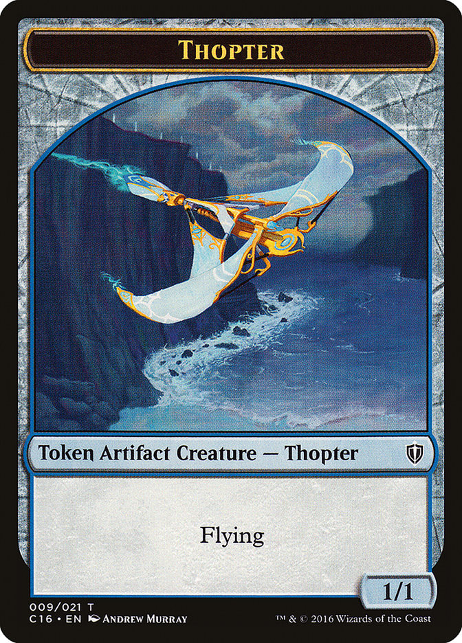 Jeton recto-verso Daretti, expert en ferraille // Thopter [Jetons Commander 2016]
