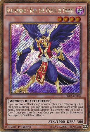 Blackwing - Kris la Grieta del Alba [PGL2-EN006] Gold Secret Rare