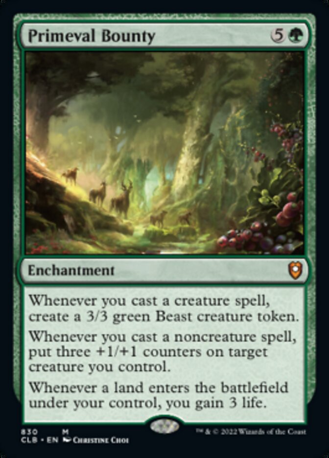 Primeval Bounty [Commander Legends : Bataille de la Porte de Baldur]