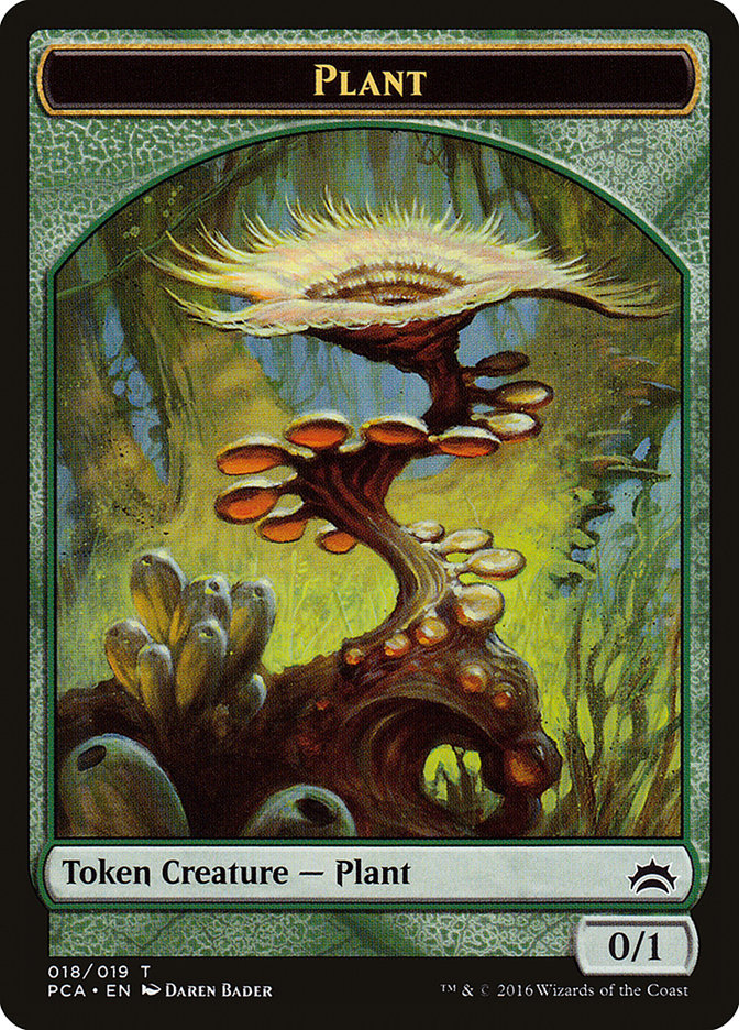Plante // Vase (016) Jeton recto-verso [Tokens Planechase Anthology]